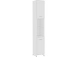 Syfax™ Mobile Da Bagno Bianco 30X30X183,5 Cm In Legno Tecnico