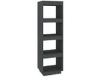 Syfax™ Libreria/Divisorio Grigio 40X35X135 Cm In Massello Di Pino
