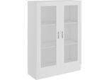 Syfax™ Armadietto Con Vetrina Bianco 82,5X30,5X115Cm Legno Multistrato