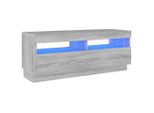 Syfax™ Mobile Porta Tv Con Luci Led Grigio Sonoma 100X35X40 Cm