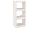 Syfax™ Libreria/Divisorio Bianco 40X30X103,5 Cm Legno Massello Di Pino