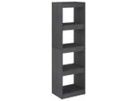 Syfax™ Libreria/Divisorio Grigio 40X30X135,5 Cm Legno Massello Di Pino