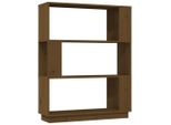 Syfax™ Libreria/Divisorio Ambrato 80X25X101 Cm Legno Massello Di Pino
