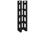 Syfax™ Libreria/Divisorio Nero 41X35X160 Cm In Legno Massello Di Pino