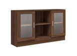 Syfax™ Mobile Vetrina Rovere Marrone 120X30,5X70 Cm Legno Multistrato