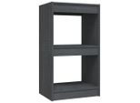 Syfax™ Libreria Grigia 40X30X71,5 Cm In Legno Massello Di Pino