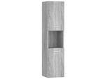Syfax™ Armadietto Bagno Grigio Sonoma 30X30X130Cm In Legno Multistrato