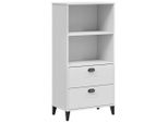 Syfax™ Libreria Viken Bianca 60X35X123 Cm In Legno Multistrato
