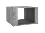 Syfax™ Comodino Grigio Sonoma 57X55X36 Cm In Legno Multistrato