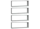 Syfax™ Mensole Cubo Muro 4 Grigio Sonoma 80X15X26,5 Legno Multistrato