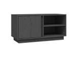 Syfax™ Mobile Porta Tv Grigio 80X35X40,5 Cm In Legno Massello Di Pino
