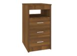 Syfax™ Cassettiera Rovere Marrone 40X50X76 Cm In Legno Multistrato