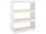 Syfax™ Libreria/Divisorio Bianco 80X35X103 Cm Legno Massello Di Pino