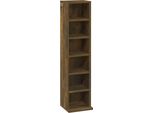 Syfax™ Mobile Porta Cd Rovere Fumo 21X20X88 Cm In Legno Multistrato