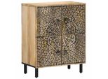 Syfax™ Credenza 60X33X75 Cm In Legno Massello Di Mango