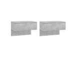 Syfax™ Comodini A Muro 2 Pz Grigio Cemento