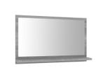 Syfax™ Specchio Da Bagno Grigio Sonoma 60X10,5X37 Cm Legno Multistrato