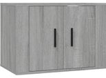 Syfax™ Mobile Porta Tv A Parete Grigio Sonoma 57X34,5X40 Cm
