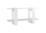 Syfax™ Libreria Bianco Lucido 100X30X51 Cm In Legno Multistrato