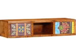 Syfax™ Mobile Tv A Parete Multicolore 100X30X22 Legno Massello Acacia