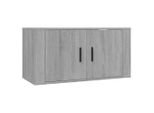 Syfax™ Mobile Porta Tv A Parete Grigio Sonoma 80X34,5X40 Cm