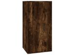 Syfax™ Mobile Porta Tv A Parete Rovere Fumo 40X34,5X80 Cm