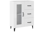 Syfax™ Credenza Bianca 69,5X34X90 Cm In Legno Multistrato