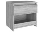 Syfax™ Comodino Rovere Grigio 40X30X39 Cm Legno Ingegnerizzato