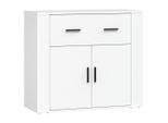 Syfax™ Credenza Bianca 80X33X70 Cm In Legno Multistrato