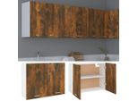 Syfax™ Mobile Pensile “Lyon” Rovere Fumo 80X31X60 Cm