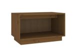 Syfax™ Mobile Porta Tv Ambrato 60X35X35 Cm In Legno Massello Di Pino