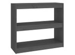 Syfax™ Libreria/Divisorio Grigio 80X30X71,5 Cm Legno Massello Di Pino