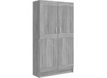 Syfax™ Libreria Grigio Sonoma 82,5X30,5X150 Cm In Legno Multistrato