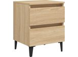 Syfax™ Comodino Rovere Sonoma 40X35X50 Cm In Legno Multistrato