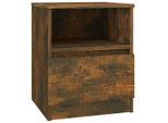 Syfax™ Comodino Rovere Fumo 40X40X50 Cm In Legno Multistrato