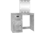 Syfax™ Toeletta Con Led Grigio Cemento 90X50X132,5 Legno Multistrato