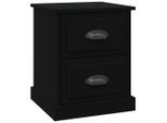 Syfax™ Comodino Nero 39X39X47,5 Cm In Legno Multistrato
