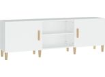 Syfax™ Mobile Porta Tv Bianco 150X30X50 Cm In Legno Multistrato