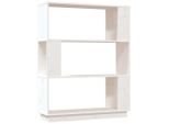 Syfax™ Libreria/Divisorio Bianco 80X25X101 Cm Legno Massello Di Pino