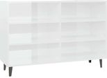 Syfax™ Credenza Bianco Lucido 103,5X35X70 Cm In Legno Multistrato