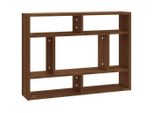 Syfax™ Mensola A Muro Rovere Marrone 75X16X55 Cm In Legno Multistrato