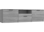 Syfax™ Mobile Tv Grigio Sonoma 140X35X40 Cm In Legno Ingegnerizzato