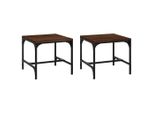 Syfax™ Tavolini 2Pz Nerorovere Marrone 40X40X35Cm In Legno Multistrato