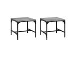 Syfax™ Tavolini 2Pz Grigio Sonoma 40X40X35 Cm In Legno Multistrato