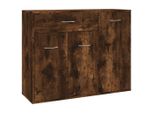 Syfax™ Credenza Rovere Fumo 88X30X70 Cm In Legno Ingegnerizzato