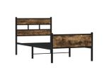 Syfax™ Giroletto Senza Materasso Rovere Fumo 90X190 Cm In Truciolato