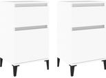 Syfax™ Comodini 2Pz Bianchi 40X35X70 Cm