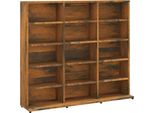Syfax™ Mobile Porta Cd Rovere Fumo 100X23X89,5 Cm In Legno Multistrato
