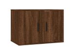 Syfax™ Mobile Porta Tv A Parete Rovere Marrone 57X34,5X40 Cm