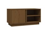 Syfax™ Mobile Porta Tv Ambra 80X35X40,5 Cm In Legno Massello Di Pino